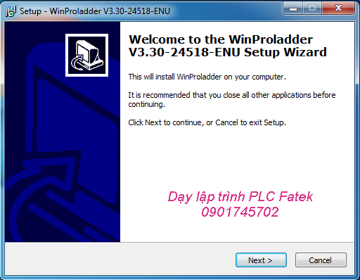 Hướng dẫn cài đặt phần mềm PLC Fatek WinProLadder V3.3-1