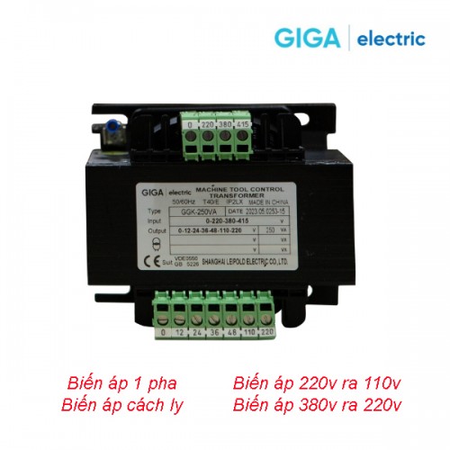 BIẾN ÁP CÁCH LY 1 PHA GGK-250VA 