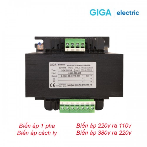 BIẾN ÁP CÁCH LY 1 PHA GGK-500VA 