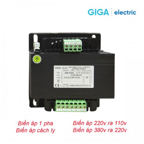 BIẾN ÁP CÁCH LY 1 PHA GGK-700VA 