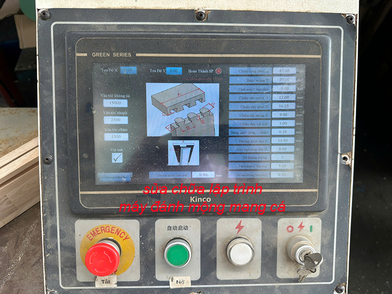 sửa chữa lập trình máy đánh mộng mang cá 1