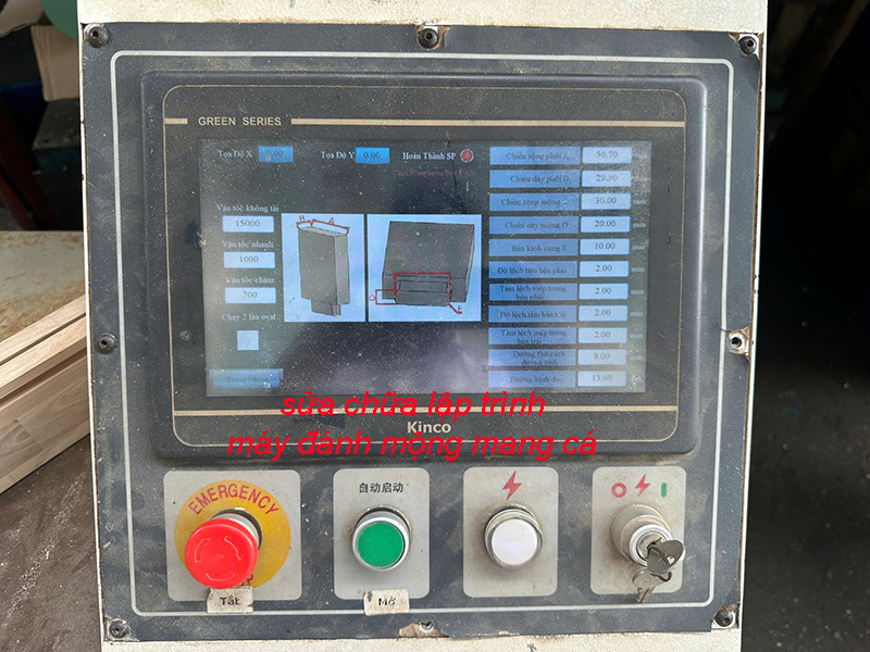 sửa chữa lập trình máy đánh mộng mang cá 2