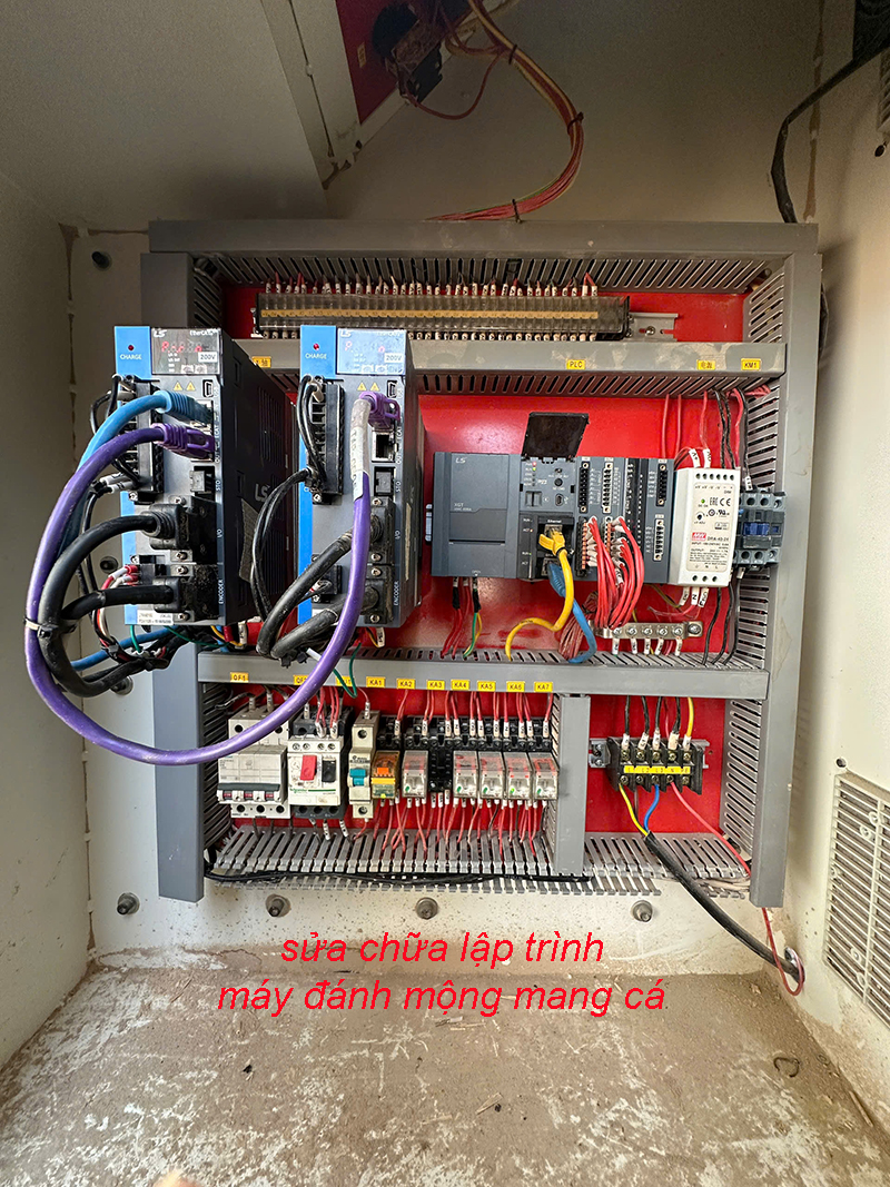 sửa chữa lập trình máy đánh mộng mang cá 3