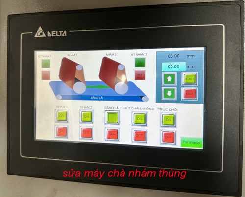 SỬA MÁY CHÀ NHÁM THÙNG